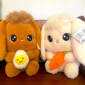 NWT! Bunny plush pair!